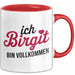 Birgit Tasse Geschenk Ich Bin Vollkommen Birgit Geschenkidee Geburtstag Rot Trendation