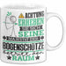 Bogenschütze Geschenk Tasse Lustiger Spruch Erheben Sie Sich Der Bogenschütze Betritt den Raum Weiß Trendation
