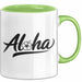 Hawaii Hawaiianer Tasse Geschenk Lustige Geschenkidee Spruch Aloha Grün Trendation