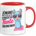 Tante Patentante Nichte Neffe Sarkasmus Tasse Becher Geschenk Lustige Geschenkidee Spruch Den Job Der Verrückten Tante Rot Trendation