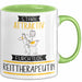 Reittherapeutin Tasse Geschenk Becher Stark Attraktiv Furchtlos Reittherapeutin Lustige Geschenkidee Grün Trendation