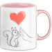 Eichhörnchen Tierliebhaber Tasse Geschenk Lustige Geschenkidee Spruch Rosa Trendation