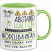 Modellbahnfan Tasse Geschenk Lustig Abstand Halten Hochleistungs-Modellbahnfan Mit Drang Zur Perfektion Bei Der Arbeit Grün Trendation