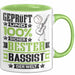 Bassist Geschenk Lustiger Spruch für Bassist Geschenkidee Bester Bassist Der Welt Grün Trendation