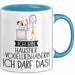 Geschenk für Haustier-Modedesignerin Tasse Lustige Geschenkidee Geburtstag Ich Bin Haustier-Modedesignerin Ich Darf Das Blau Trendation