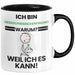 Meerschweinchenfreund Geschenk Tasse Lustiger Spruch Ich Bin Meerschweinchenfreund Warum Weil Ich Es Kann Geschenkidee Bester Meerschweinchenfreund Geburtstag Kaffee-Becher Trendation