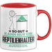Reptilienhalter Geschenk Tasse So Gut Kann Nur Ein Reptilienhalter Aussehen Geschenkidee Kaffee-Becher Rot Trendation