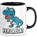 Dinosaurier Tasse Geschenk Lustige Geschenkidee Spruch Feifdreck Trendation