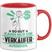 Verkäufer Geschenk Tasse So Gut Kann Nur Ein Verkäufer Aussehen Geschenkidee Kaffee-Becher Rot Trendation