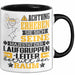 Laufgruppenleiter Geschenk Tasse Lustiger Spruch Erheben Sie Sich Der Laufgruppenleiter Betritt den Raum Schwarz Trendation