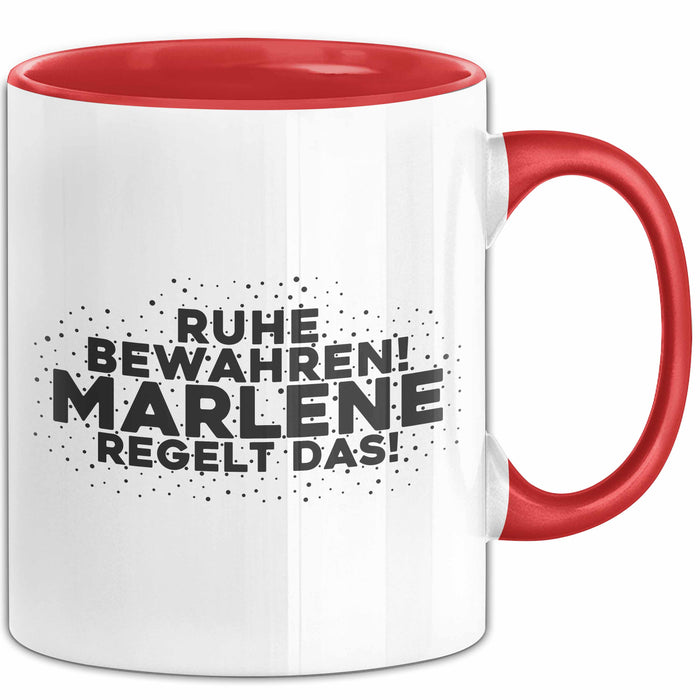 Marlene Tasse Ruhe Bewahren! Marlene Regelt Das! Geschenk