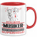 Musiker Geschenk Tasse Ich Bin Musiker Aber Sag Doch Einfach Superheld Lustige Geschenkdiee für Musiker Kaffee-Becher Rot Trendation
