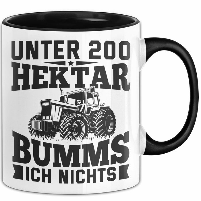 Landwirt Tasse Geschenk Unter 200 Hektar Bumms Ich Nichts Bauer Traktor Becher Trendation