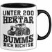 Landwirt Tasse Geschenk Unter 200 Hektar Bumms Ich Nichts Bauer Traktor Becher Trendation
