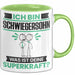 Schwiegersohn Tasse Geschenk für Schwiegersohn Geburtstag Lustiger Spruch Kaffee-Becher Was Ist Deine Superkraft Grün Trendation