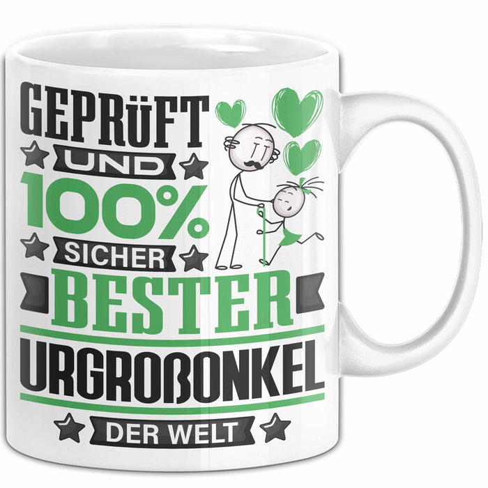 Urgroßonkel Geschenk Lustiger Spruch für Urgroßonkel Geschenkidee Bester Urgroßonkel Der Welt Weiß Trendation