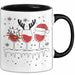 Wein-Trinker Geschenk Weihnachten Rotwein Geschenkidee Weintrinkerin Grafik Kaffee-Becher Trendation