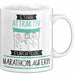 Marathonläuferin Tasse Geschenk Becher Stark Attraktiv Furchtlos Marathonläuferin Lustige Geschenkidee Weiß Trendation