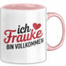 Frauke Tasse Geschenk Ich Bin Vollkommen Frauke Geschenkidee Geburtstag Rosa Trendation