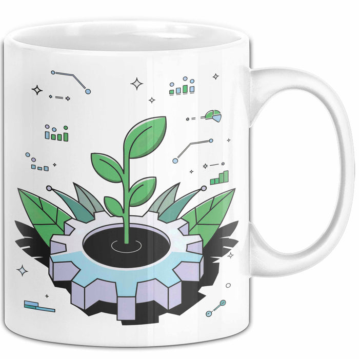 Nachhaltigkeits Berater Tasse Geschenk Lustige Geschenkidee Spruch Für Grüne Berater Weiß Trendation