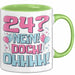 24er Geburtstag Geschenk Männer Frauen 24 Nein Doch Ohhhh Lustiger Spruch Geschenkidee Kaffee-Becher Grün Trendation