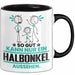 Halbonkel Geschenk Tasse So Gut Kann Nur Ein Halbonkel Aussehen Geschenkidee Kaffee-Becher Schwarz Trendation