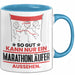 Marathonläufer Geschenk Tasse So Gut Kann Nur Ein Marathonläufer Aussehen Geschenkidee Kaffee-Becher Blau Trendation