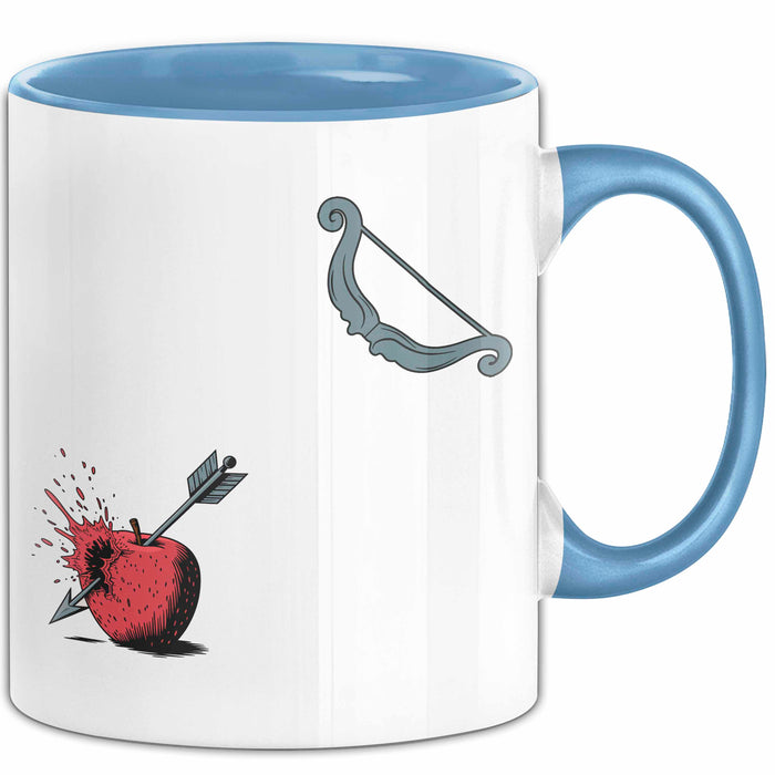 Bogenjäger Tasse Geschenkidee Bogenschütze Lustiger Spruch Geschenkidee Lustig Blau Trendation