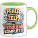 Bürokollege Tasse Geschenkidee Es Fehlt Nur Noch Das Zelt Grün Trendation