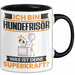 Hundefrisör Tasse Geschenk für Hundefrisör Geburtstag Lustiger Spruch Kaffee-Becher Was Ist Deine Superkraft Schwarz Trendation