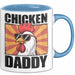 Huhn Tier Bauer Tasse Becher Geschenk Lustige Geschenkidee Spruch Hühnerpapa Blau Trendation