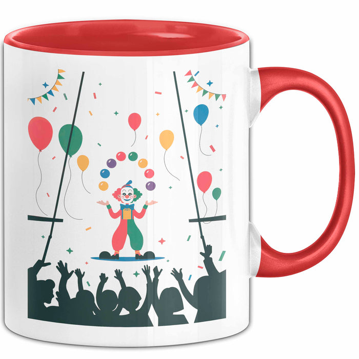 Zirkus Künstler Tasse Geschenk Lustige Geschenkidee Spruch Für Show Entertainer Rot Trendation