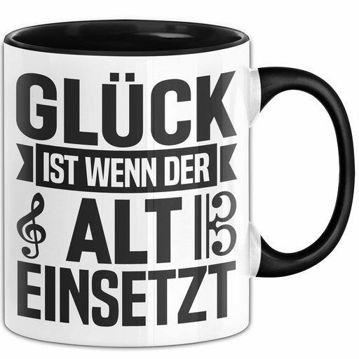 Glück Wenn Alt Einsetzt Chor Chorprobe Singen Sänger Musiker Tasse Trendation