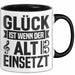 Glück Wenn Alt Einsetzt Chor Chorprobe Singen Sänger Musiker Tasse Trendation
