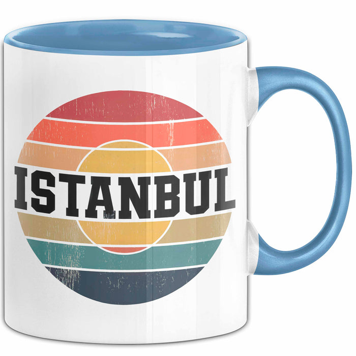 Istanbul Türkei Tasse Geschenk Lustige Geschenkidee Spruch Blau Trendation