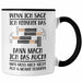 Trendation - Handwerker Tasse mit Spruch Geschenke für Handwerk Kaffeebecher KFZ Mechaniker Mechatroniker Schwarz Trendation