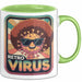 Computerprogrammierer Softwareingenieur Tasse Geschenk Lustige Geschenkidee Spruch Retro Virus Grün Trendation