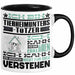 Tierheimunterstützer Geschenk Kaffee-Tasse Geschenkidee für Tierheimunterstützer Ich Bin Tierheimunterstützer Ich Kann Es Dir Erklären Jedoch Nicht Für Dich Verstehen Spruch Lustig Schwarz Trendation