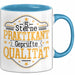 Praktikant Tasse Geschenk Für Praktikanten Kaffee-Becher Geschenkidee Geprüfte Qualität Blau Trendation