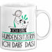 Geschenk für Hundebesitzerin Tasse Lustige Geschenkidee Geburtstag Ich Bin Hundebesitzerin Ich Darf Das Weiß Trendation