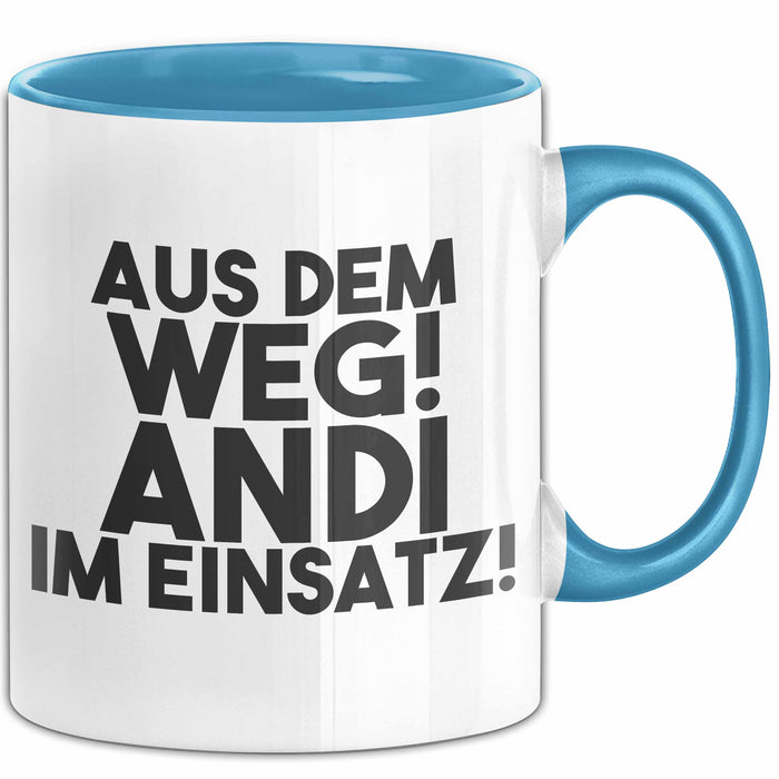 Andi Tasse Aus Dem Weg! Andi Im Einsatz! Geschenk