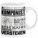 Komponist Geschenk Kaffee-Tasse Geschenkidee für Komponist Ich Bin Komponist Ich Kann Es Dir Erklären Jedoch Nicht Für Dich Verstehen Spruch Lustig Weiß Trendation
