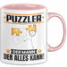 Puzzler Tasse Geschenk für Puzzler Der Mann Der Alles Kann Geschenkidee zum Geburtstag Rosa Trendation