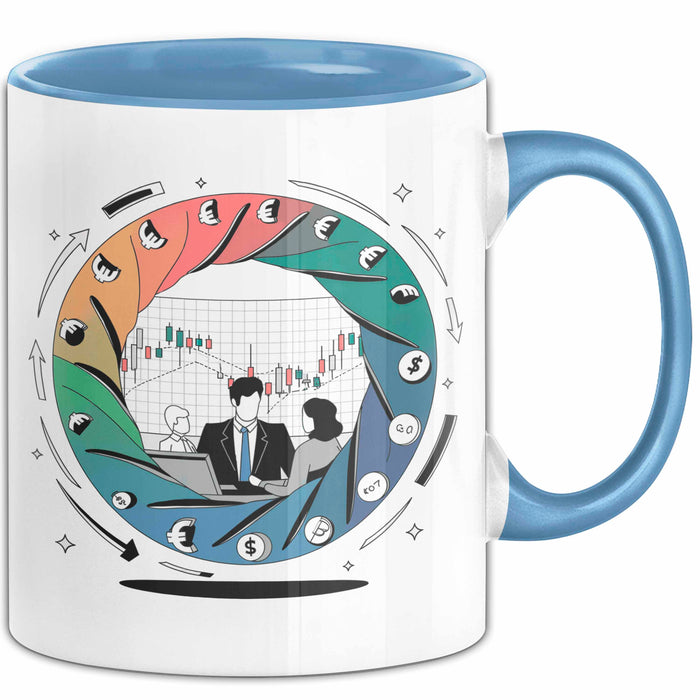 Forex Trader Tasse Geschenk Lustige Geschenkidee Spruch Für Währungs Analysten Blau Trendation