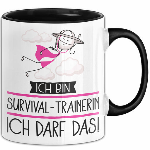 Geschenk für Survival-Trainerin Tasse Lustige Geschenkidee Geburtstag Ich Bin Survival-Trainerin Ich Darf Das Trendation