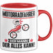 Motorradfahrer Tasse Geschenk für Motorradfahrer Der Mann Der Alles Kann Geschenkidee zum Geburtstag Rot Trendation