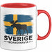Schweden Skandinavien Schwedisch Tasse Geschenk Lustige Geschenkidee Spruch Elk Bull Sverige Scandinavia Rot Trendation