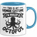 Oktopus Tasse Geschenk This Is My Human Custume Im Really A Octopus Becher Blau Trendation