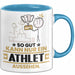 Athlet Geschenk Tasse So Gut Kann Nur Ein Athlet Aussehen Geschenkidee Kaffee-Becher Blau Trendation