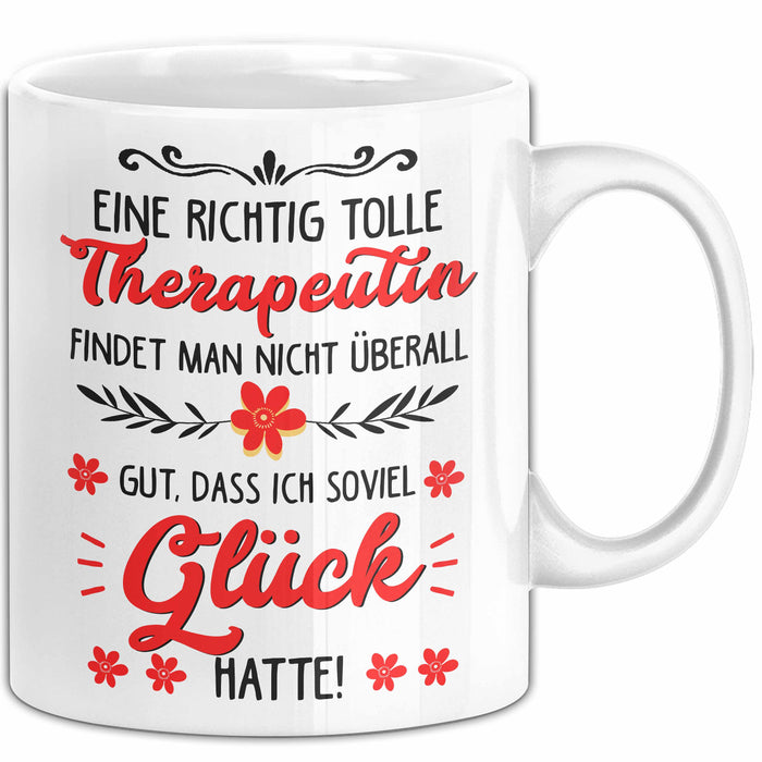 Physiotherapeut Physiotherapie Tasse Geschenk Lustige Geschenkidee Spruch Eine Richtig Tolle Therapeutin Findet Man Nicht Überall Weiß Trendation